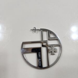 Tory Burch Metallic Logo Statement Earring
